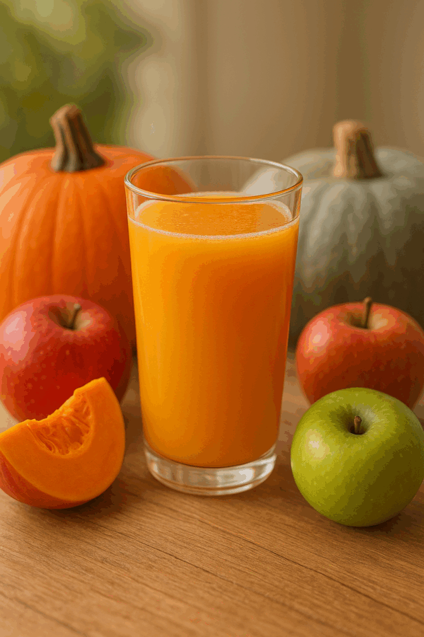 sütőtöklé- Frissen préselt alma-sütőtöklé